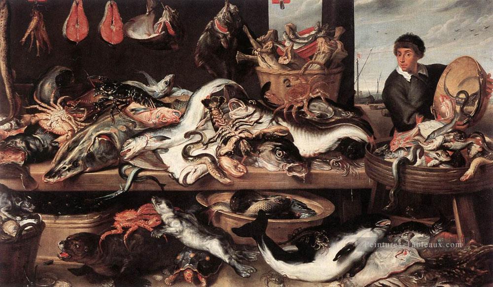 Poissonneries Nature morte Frans Snyders Peintures à l'huile